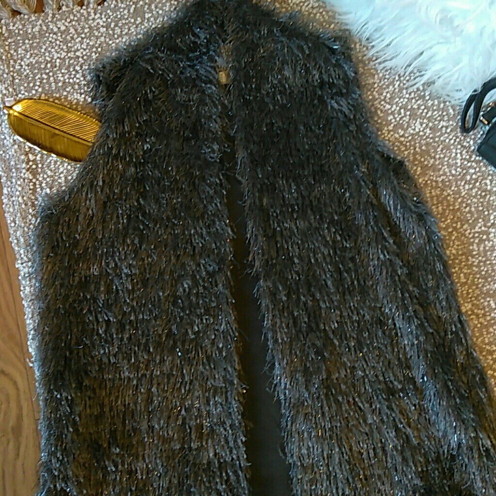 Gray Hairy cardigan 💕